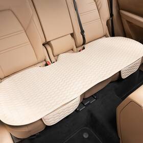 Gezhouba Xfd05a Linen Car Back Seat Cover Anti-slip Rear Bench With Storage Pocke