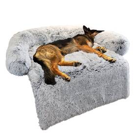 Cf3028 Ggib Calming Dog Bed Fluffy Plush Mat For Furniture Protector With Removable W