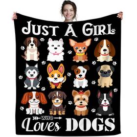 50uzlbgdbkh0133 Gissy Studio 20dwr9 Dog Blanket Puppy Plush Gifts Just A Girl Who Loves Blankets Ultra Soft C
