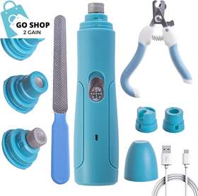 Go Shop 2 Gain 313087530507 Professional Pet Nail Grinder With 3 Speeds - Dog And Cat Grooming Kit