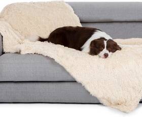 Gogobunny 705353900068 Waterproof Dog Blanket For Large Dogs Cats Puppy Reversible Faux Fu
