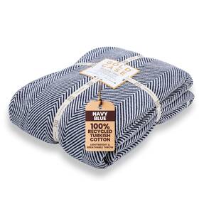 Gold Case Home Collection 683962342658 Throw Blanket For Bed 100% Recycled Turkish Cotton