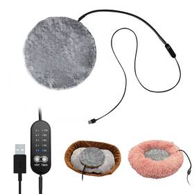 Goocare Goocare-h03 Usb Pet Heating Pad With Washable Cover 5-temp And Timer Turn Any Bed Hea