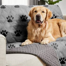 Gorilla Grip 840316709118 100% Waterproof Pet Blanket Dog Friendly Soft Sofa Throw Essential For Small