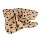 Gr177-blue Kole Fleece Paw Print Pet Blanket Blue 638827057404