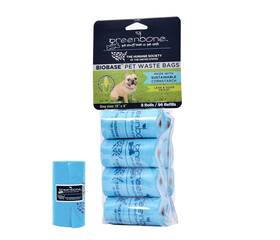 Greenbone 853825007583 The Humane Society By Biobase Pet Poop Bags - 8 Rolls 96 Refills