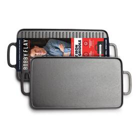 Cc008683-001 Greenpan X Bobby Flay Cast Iron Pre-seasoned 16.5 9.5 Inch Reversible... Fas