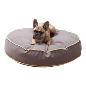 Azdb250s-smoke Happy Hounds Scout Round Reversible Pillow Dog Bed Small 30 Inch X Fog