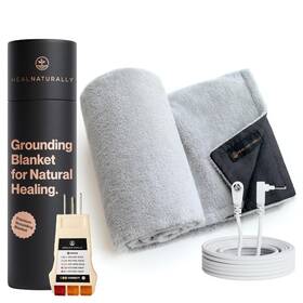 Et002 Heal Naturally Grounding Blanket - Soft Cozy Earth Connected Fleece Throw For Relaxation 5