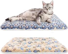 Hendshe 445053831820 2 Pack Cat Blankets For Indoor Cats Ultra Soft Reversible Mat Fluffy Flannel B