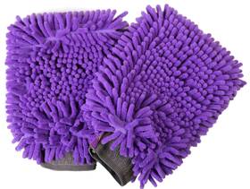 Hpp-57 Hertzko 2 Pack Pet Towel Glove Ultra Absorbent Chenille Coral Fleece Material