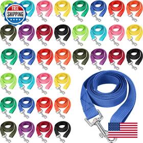 B0c2hs1ssh Hillban 36 Pcs 5ft Dog Leash Bulk Multicolored Puppy Training Slip Pet Lead