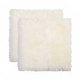 317157 Homeroots Decor 17 Inch X Off White Synthetic Solid Color Pad