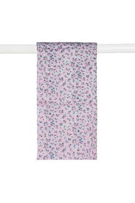 Homeroots Decor 512839600024 Purple Cotton Floral Reversable Throw