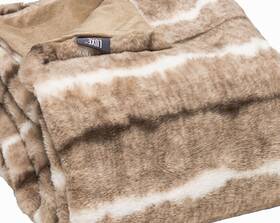 Homeroots Home Decor 512822836096 Beige Faux Fur Ombre Plush Throw