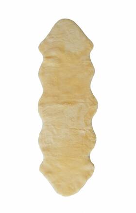 Homeroots Home Decor 512822864686 2 Inch X 6 Green Natural Off White Medical Grade Double Sheepskin Throw Blanket