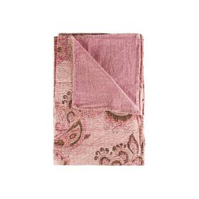 Homeroots Home Decor 512839600475 50 Inch X 70 Yellow And Red Kantha Cotton Floral Throw Blanket With Embroidery