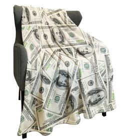 Hommomh 386481800640 Fleece Blanket 60 Inch X 80 Beige Funny 100 Dollar Bill Cash Us Cute Thi