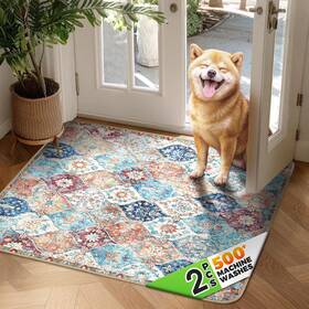 Hompet 060836294320 2 Pack Super Absorbent Dog Door Mat For Muddy Paws Washable Pee Pads