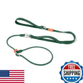 B0dgkxlzdv Howgo Reflective Slip Lead Dog Leash With Double Handles - Training And No-pull Control