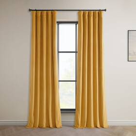 Vpyc-179760-84 Hpd Half Price Drapes Heritage Plush Velvet Curtains 84 Inches Long Room Dark