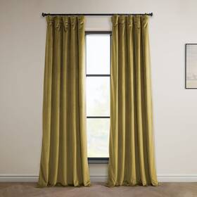 Vpyc-179911-84 Hpd Half Price Drapes Heritage Plush Velvet Curtains 84 Inches Long Room Dark
