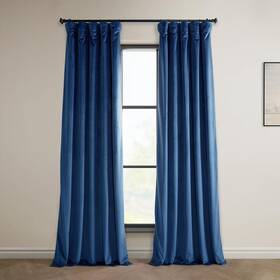 Vpyc-198604-84 Hpd Half Price Drapes Heritage Plush Velvet Curtains 84 Inches Long Room Dark