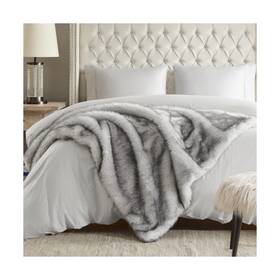 Hd50-0065 Hyde Lane Ultra Long Pile Faux Fur Throw Blanket Luxury Fluffy Wit... Fast Ship