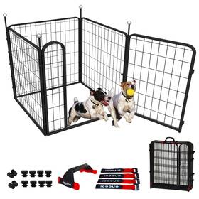Igoouo 783979928307 Portable Dog Crates And Playpen 32ftft Metal Pet Pen For Small/medium Dogs Indo