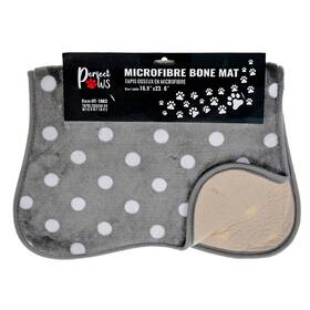 Ih Casa Decor 626711040687 Microfibre Bone Mat Polka Dot