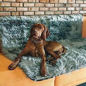 Ihappydog 728488879245 Waterproof Faux Fur Dog Blanket Couch Cover For Dogs Plush Throw Sleepi