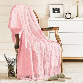 Inhand 732262969923 Knitted Gift Throw Blankets For Couch And Bed Valentines Day Decor Bla