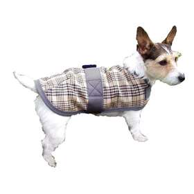 26928 Intrepid International High Spirit Flece Lined Dog Coat - Horsemans Plaid/28 Inch