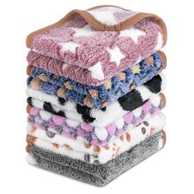 Intulife Store 6a08ad213b9a199c25fad9ba 6 Pcs Dog Blanket Super Soft Pet Puppy Blankets Calming For Small Medium