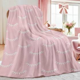 Hyt-oo12 Ivarunner Pink Lash Blanket 60x50 Inches Back To School Throw For Bed-thr