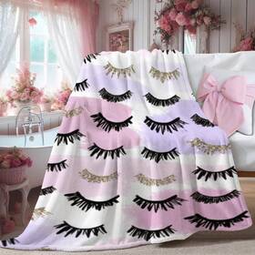 Ohh-wwo-bk1 Ivarunner Lash Blanket For Bed Girly Throw Blankets Couch Ro