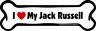 Jack Russell Imagine This Bone Car Magnet I Love My 5.1cm