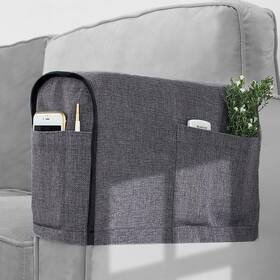 Joywell 722765045279 Recliner Narrow Linen Armrest Covers For Living Room Anti-slip Sofa A