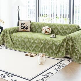 Qx2ls180340 Jpggd Leaf Couch Blanket Cover Chenille Sofa Covers Washable For Dogs