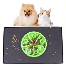 Julytech 346468058034 Cat Dog Food Mat Silicone Pet Feeding Waterproof And Non Slip Bowl Plac