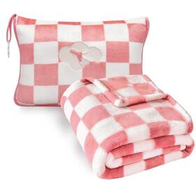 Tb01cp Jungle Star Travel Blanket And Pillow Compact Premium Soft 2 In 1 Airplane With