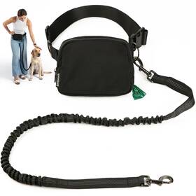B0f55gxvhc Junipooch Hands Free Dog Leash With Treat Pouch - Stylish And Trendy Waist For