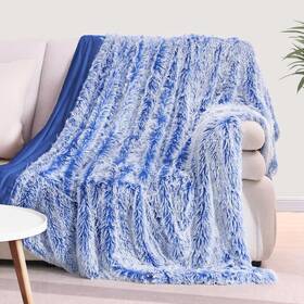 Jbcmt-bl-200x220 Kankaeu Soft Fluffy Blanket For Bed Fuzzy Faux Fur Throw Queen Size