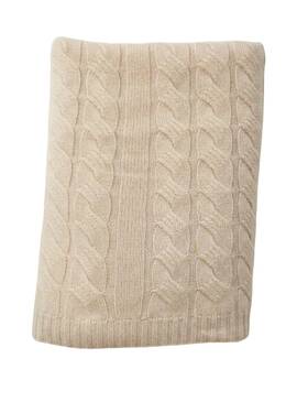 Karen Thomas 634707586774 100% Pure Cashmere Throw Blanket For Couch Cable Knit 5