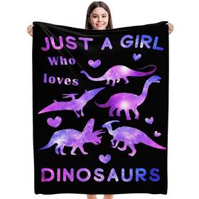 Kawaii Blanket 322460921774 Dinosaur For Girls - Just A Girl Who Loves Dinosaurs Gift Women