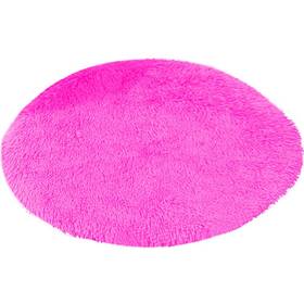 21kl0220ljkyt1-4-1 Kelendle 16 Inch Plush Dog Bed Mat Warm Fluffy Round Puppy Crate Pad With Anti-slip Wa