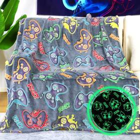 Kivee Game-4050 Gamer Blanket For Boys Soft Flannel Gaming Throw Kids Graduatio