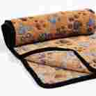 Kl8mtzy-brown-l1 Kailian Soft Blanket Coral Fleece Warm Bed Mat Paw Print For Small Pet