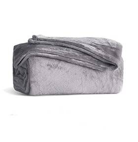 Kmuset 696550869770 Fleece Blanket King Size Grey Lightweight Super Soft Cozy Luxury Bed
