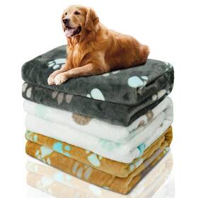 Kogsa 774144757105 1 Pack 3 Blanket For Dogs Cute Paw Pattern Soft Fleece Dog Pet Mat Th